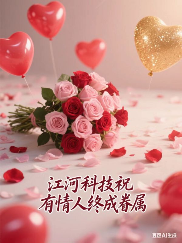 七夕良辰至，爱意漫星河。江河科技祝愿每对有情人，既能共享朝朝暮暮的温情，也能携手奔赴岁岁年年的美好!